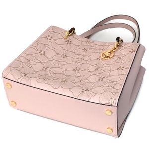 Michael Kors Sofia Ballet Pink Embroidered Bag